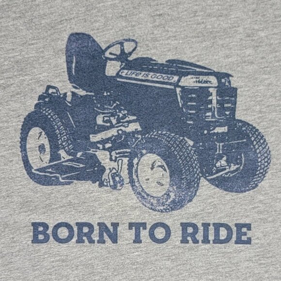 Life Is Good Men's Grey Born To Ride Short Sleeve Crusher Tee - XXL - Picture 3 of 8